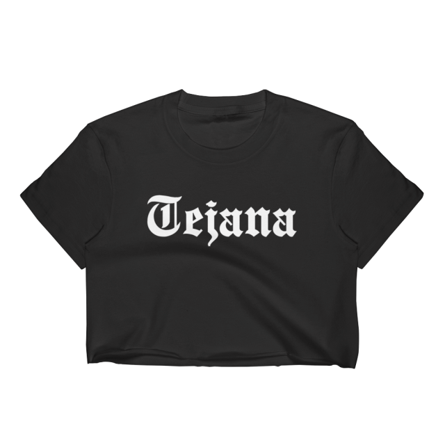 Tejana - Old English - Crop Top